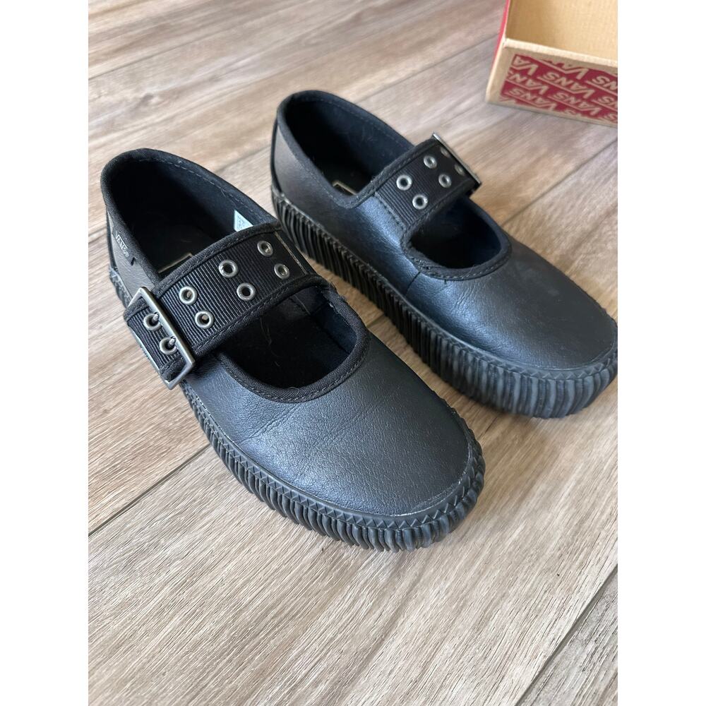 Vans Mary Jane Creeper Black Grunge Core Shoes size 5.5 - Picture 4 of 11